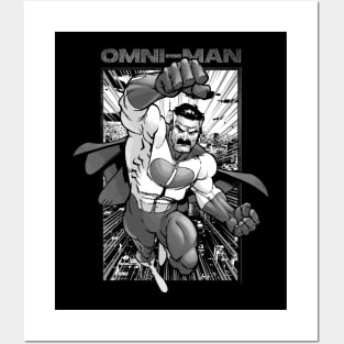 Omni-Man Black and White Posters and Art